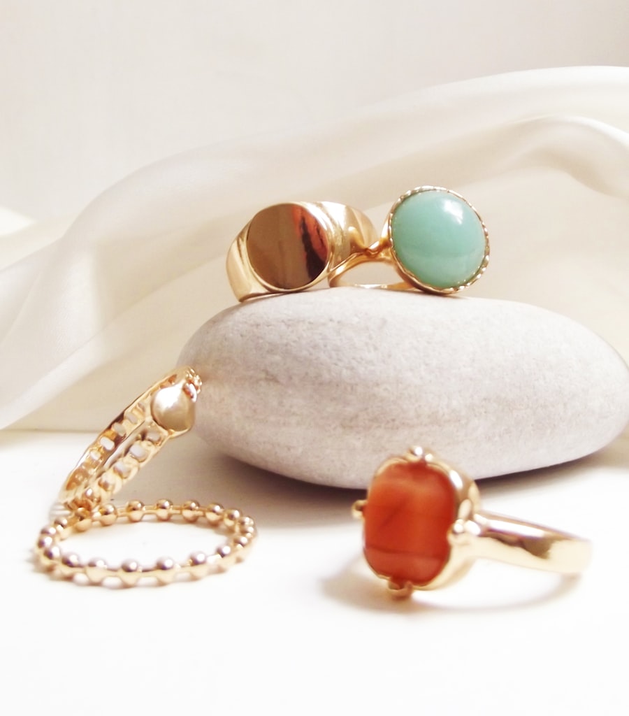 Customer photo of the gemstone ring duo